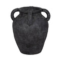 Black Amphora Multi-Handle Vase