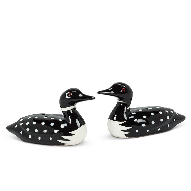 Loon Ceramic Salt & Pepper Shakers