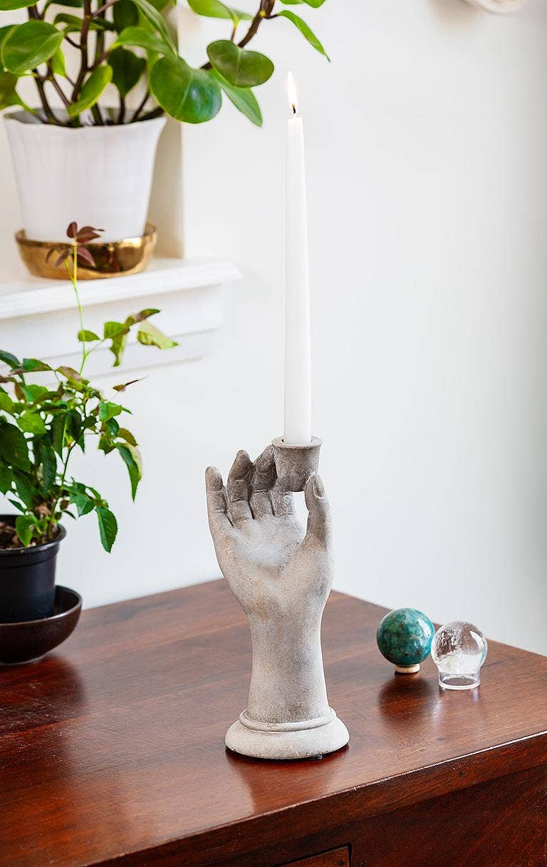 Tall Hand Taper Candle Holder