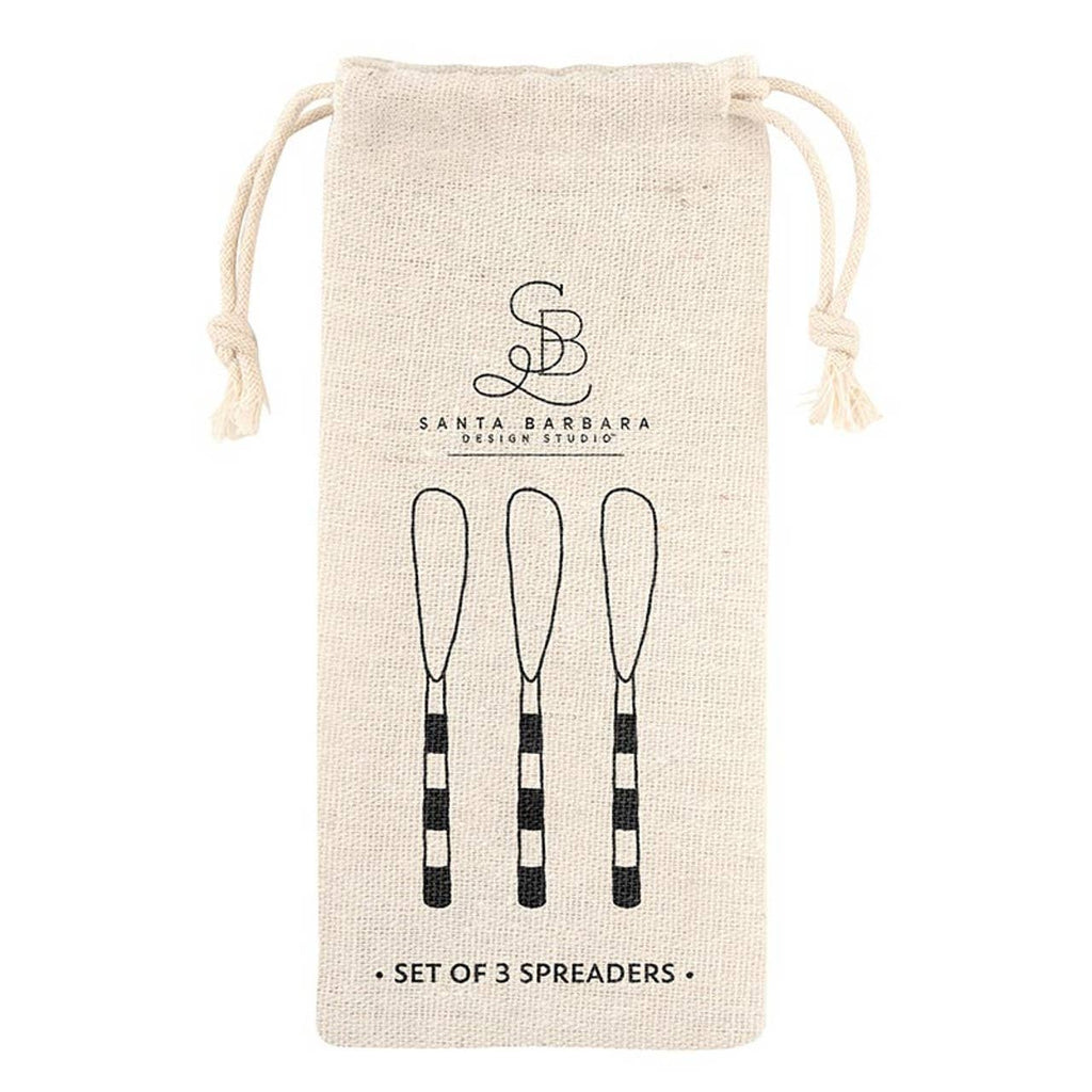 Marble-Handle Cheese Spreaders, Set of 3