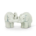 Hugging Elephants Ceramic Salt & Pepper Shakers