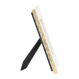 Photo Frame - White Marble Wood Jagged Edges, 4x6 in.