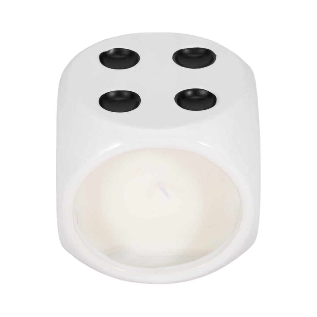 Tobacco Scented Ceramic Dice Candle