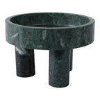 Green Marble Tripod Bowl