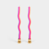 Wiggle Candles - Orange, Pink & Lav. (2 Pack) - 11" Tapers