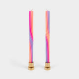 Pivot Candles - Orange & Pink (2 Pack) - 11" Vibrant Tapers