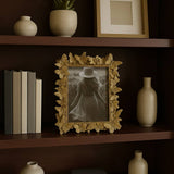 Photo Frame - Gold Polyresin Butterfly in Bloom  5x7 in.