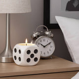 Scented Candle - Tobacco Scented Wax Ceramic Dice, 9 Oz