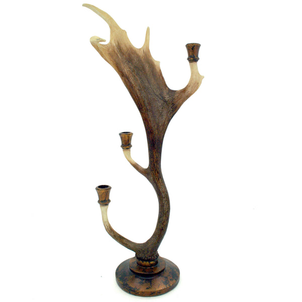 Faux Elk Horn Candelabra