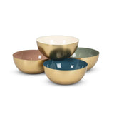 Mini Enamel Bowl-4Asst-4"D - Set of 4