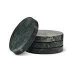 Green Marble Coasters, Set of 4