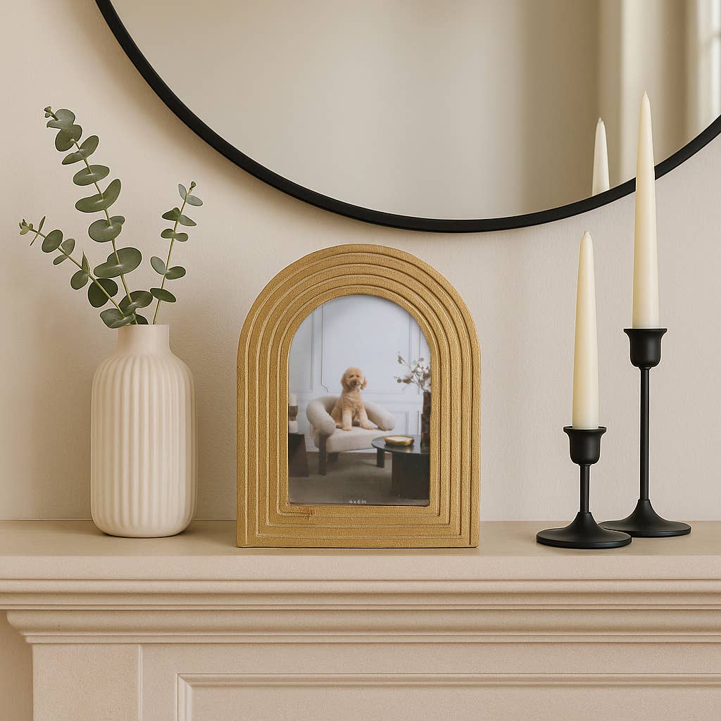 Gold Timeless Arches Picture Frame, 4x6