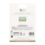 Wavy Large Block Birthday Candle