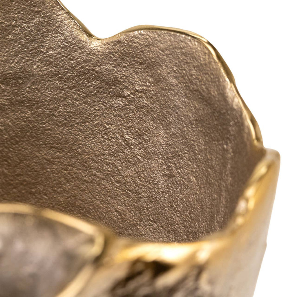 Waldin Metallic Sculptural Vase