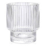 Ribbed Old Fashion Glass 340ml, Set of 4: Clear