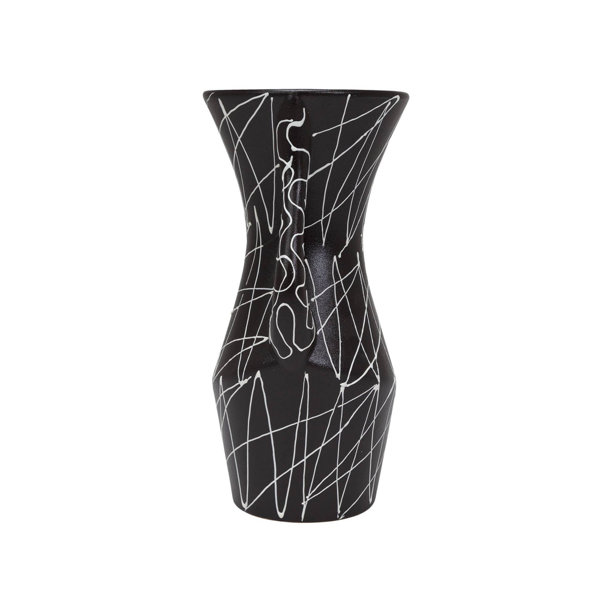 Cazden Black and White Tall Vase