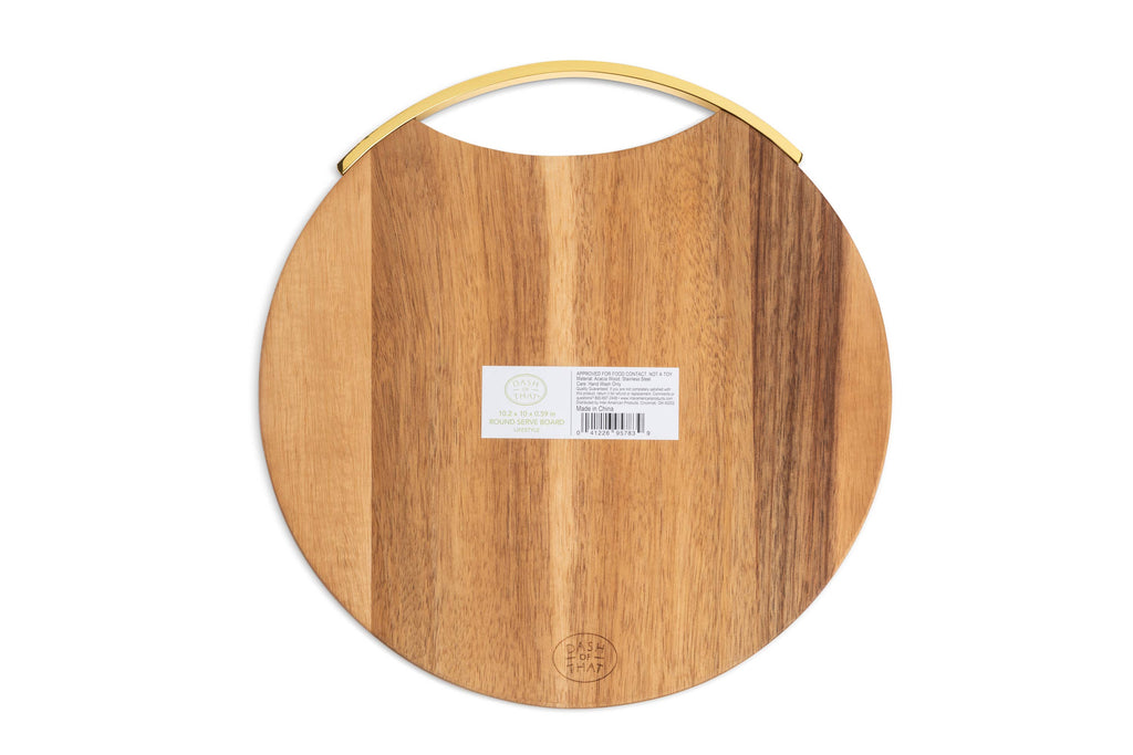Acacia Wood Round Serving Board