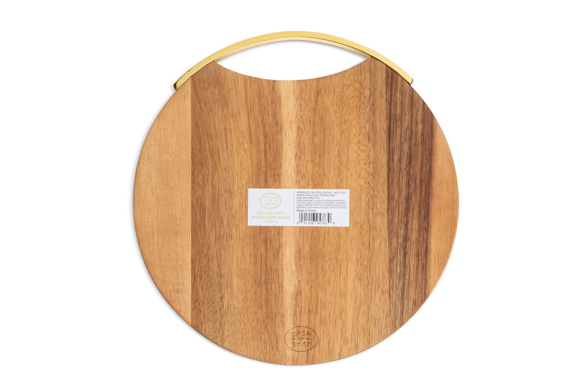 Acacia Wood Round Serving Board