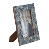 Photo Frame - Blue/Ivory Resin Woven, 5x7 in.