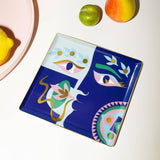 OCTAEVO Ceramic Tray / Catchall by Claire Johnson - Blue