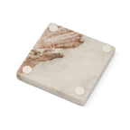 Square Marble Coasters, Set of 4