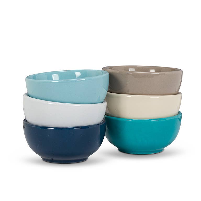 Colorful Stoneware Pinch Bowl