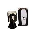 Kiln Drip Glaze Candle, Black - Black Pomegranate