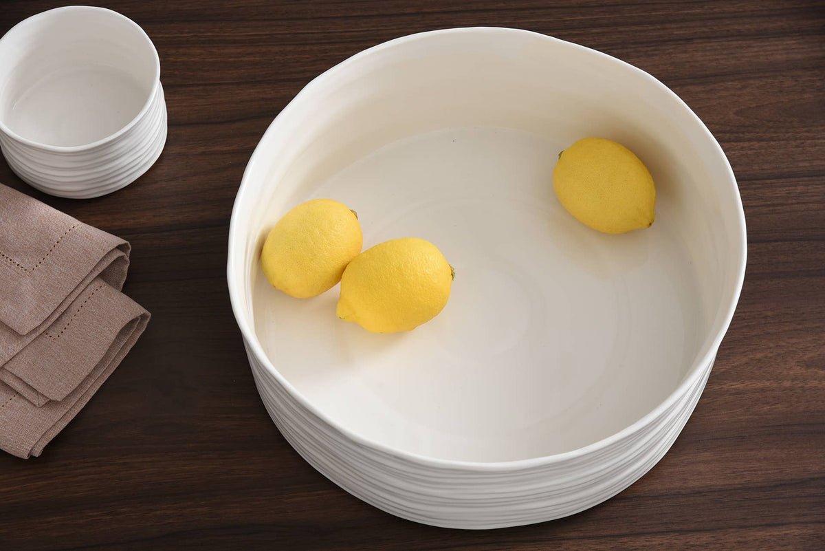Le Blanc White Extra Large Bowl
