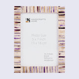 Picture Frames Pearlescent Hologram Bone Inlay Collection: 8x10