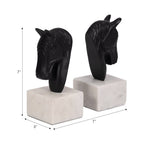 Horse Head Bookends, Set of 2
