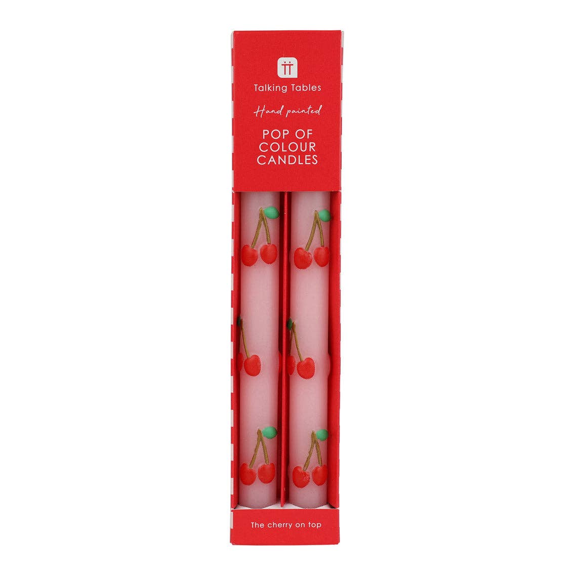 Cherry Dinner Candles, Set of 2