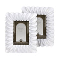 Liberty White Scalloped Frames, Set of 2