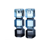 Slate Blue Color Block Candle Sticks