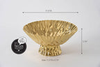 Mascali D'oro Gold Large Footed Bowl