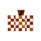 Camiro Brown and White Checkered Box