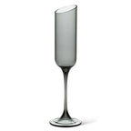 Amber Angle Cut Champagne Flute
