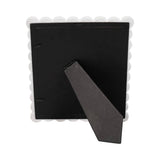 Photo Frame - White Resin Rectangle Scalloped Edge, 8x10 in.