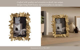 Photo Frame - Gold Resin Butterflies Border,  4x6 in.