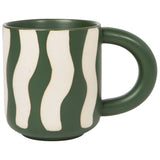 Kale Groovy Mug: Green