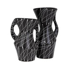 Cazden Black and White Tall Vase