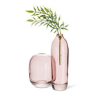 Tall Rose Glass Bud Vase