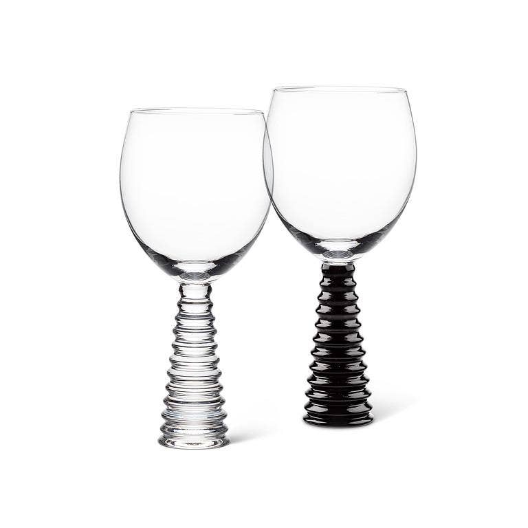 Black Stack Base Wine Goblet