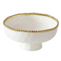 Golden Salerno Medium Footed Bowl