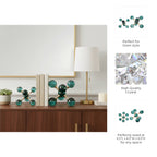 Green Crystal Jack Bookends, Set of 2
