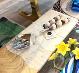 Bead Ball Handle Salad Server-11"L