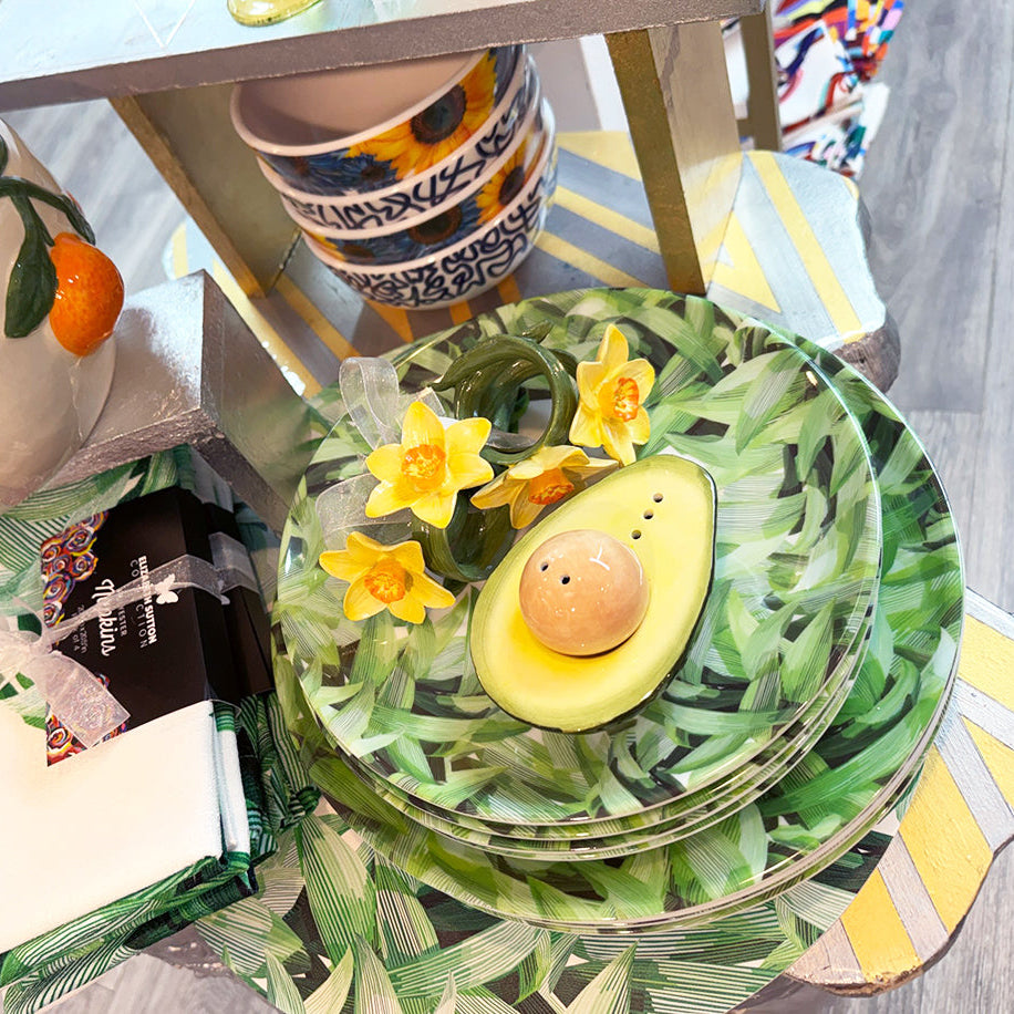 Avocado Ceramic Salt & Pepper Shakers
