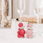 Pink Poodle Ceramic Salt & Pepper Shakers