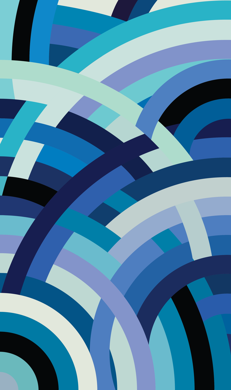 Blue Arcs (Panel 1)