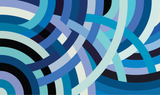 Blue Arcs (Panel 2)