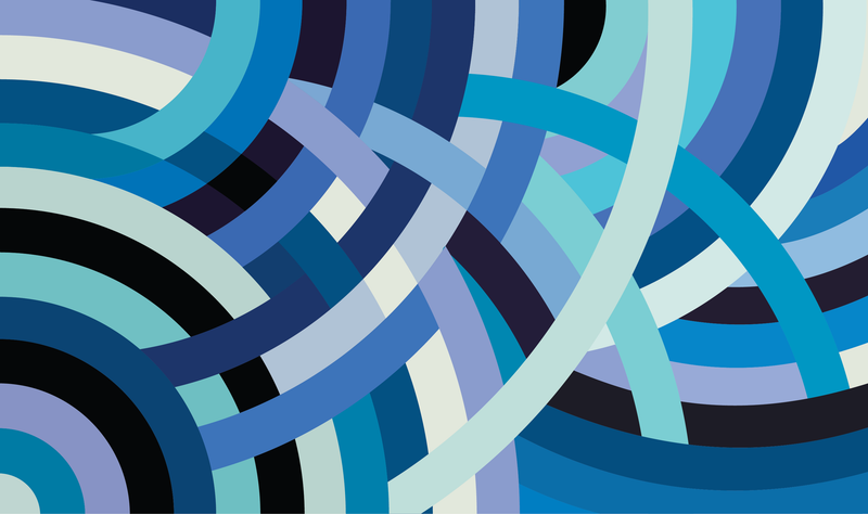 Blue Arcs (Panel 2)